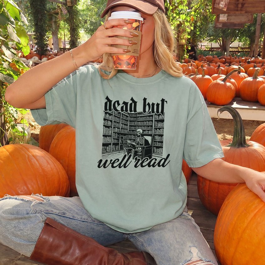 Dead But Well Read Heavyweight Comfort Colors Shirt - Starry Skies Austin