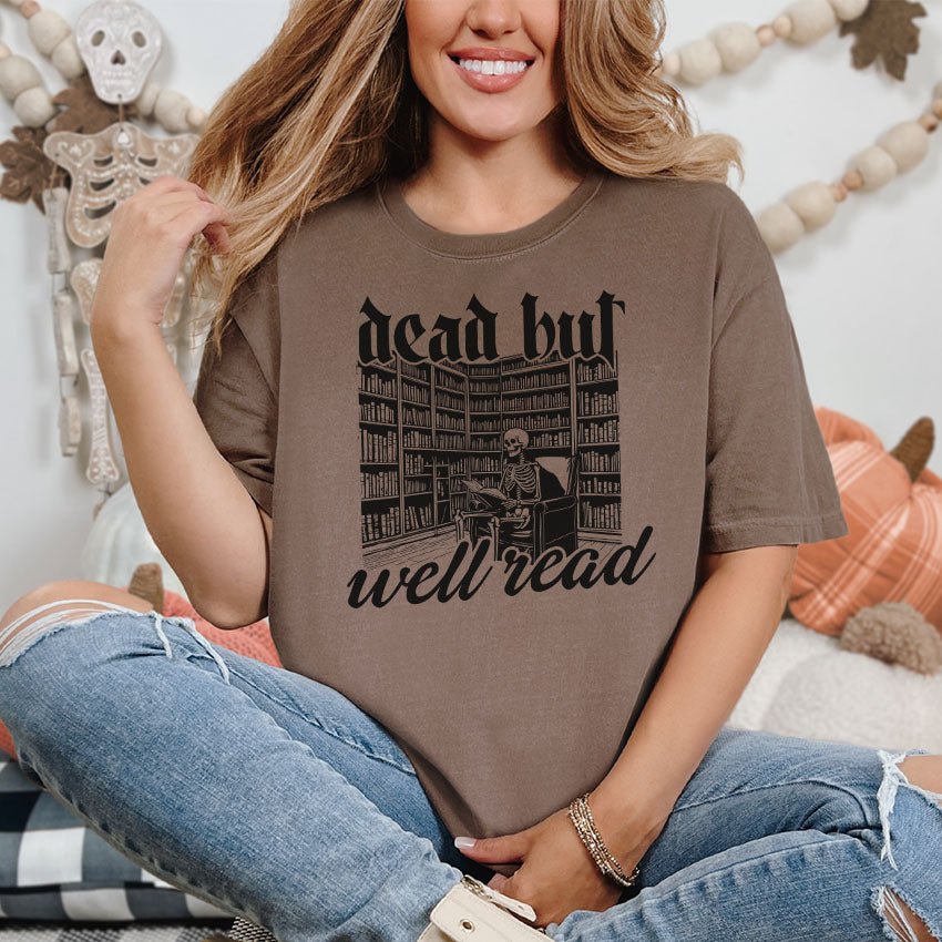 Dead But Well Read Heavyweight Comfort Colors Shirt - Starry Skies Austin