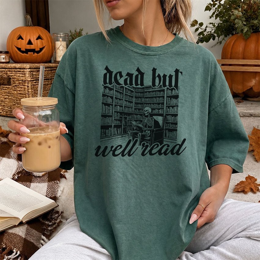 Dead But Well Read Heavyweight Comfort Colors Shirt - Starry Skies Austin