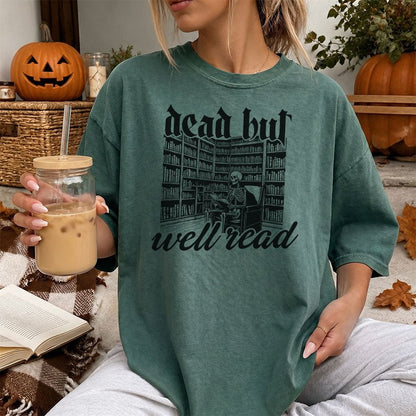 Dead But Well Read Heavyweight Comfort Colors Shirt - Starry Skies Austin