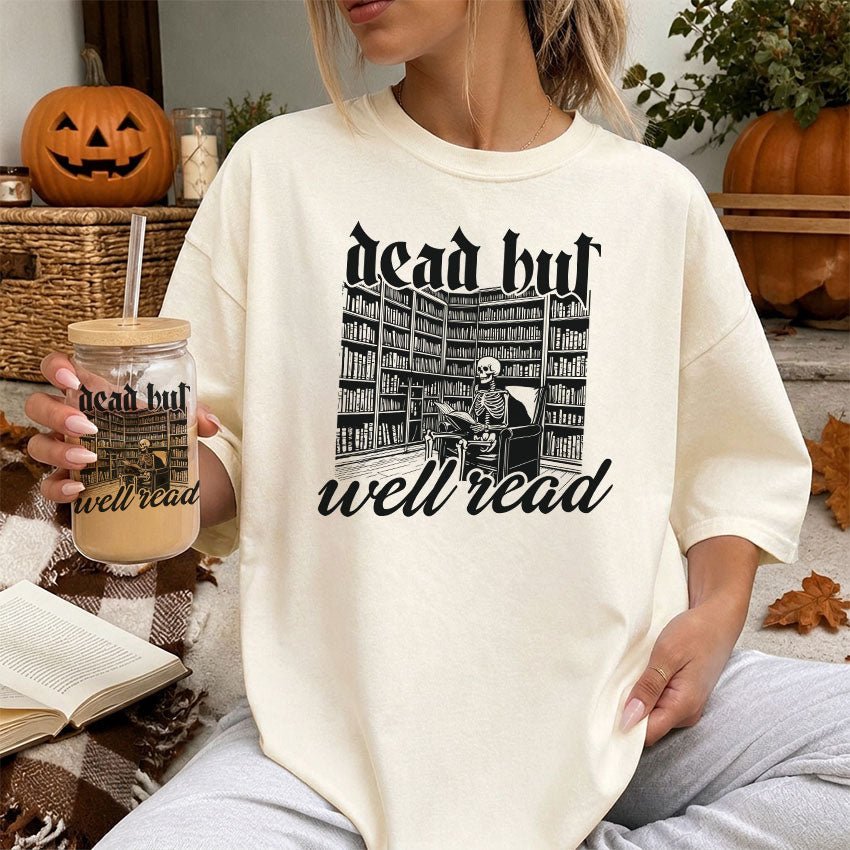 Dead But Well Read Heavyweight Comfort Colors Shirt - Starry Skies Austin