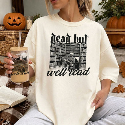 Dead But Well Read Heavyweight Comfort Colors Shirt - Starry Skies Austin