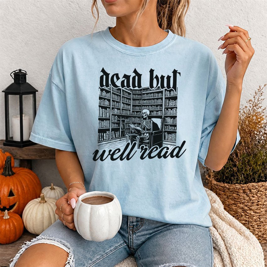Dead But Well Read Heavyweight Comfort Colors Shirt - Starry Skies Austin