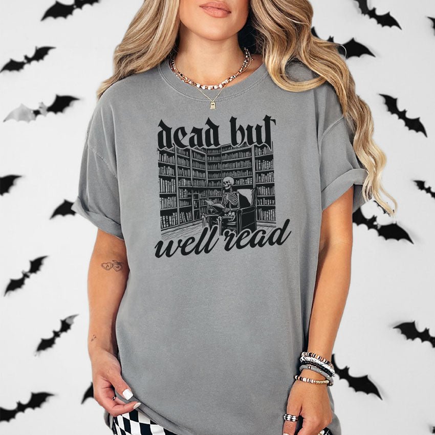 Dead But Well Read Heavyweight Comfort Colors Shirt - Starry Skies Austin