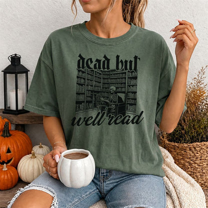 Dead But Well Read Heavyweight Comfort Colors Shirt - Starry Skies Austin