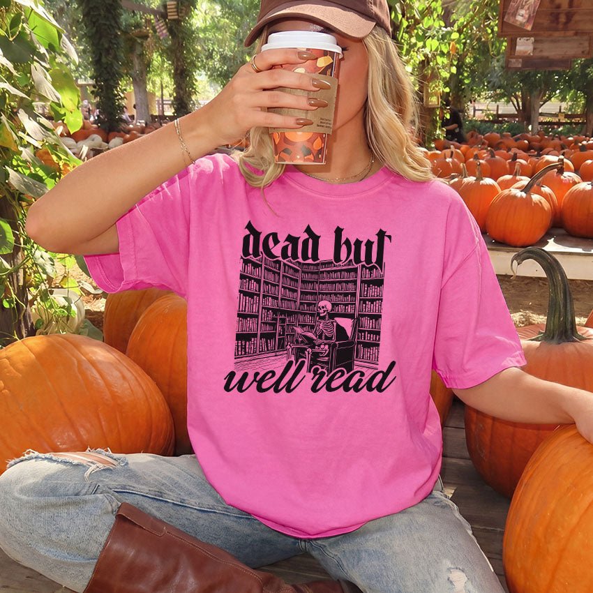 Dead But Well Read Heavyweight Comfort Colors Shirt - Starry Skies Austin