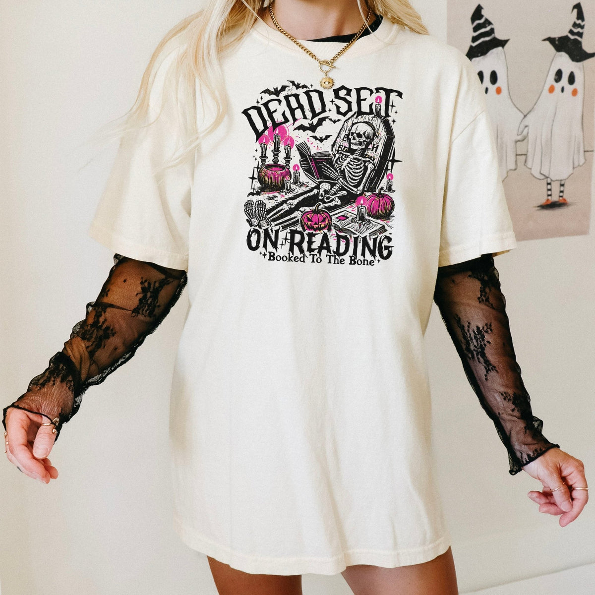 Dead Set On Reading Heavyweight Comfort Colors Shirt - Starry Skies Austin