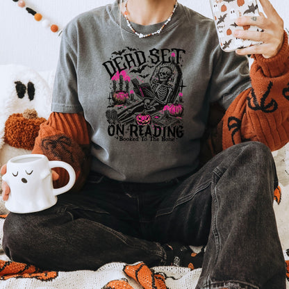 Dead Set On Reading Heavyweight Comfort Colors Shirt - Starry Skies Austin