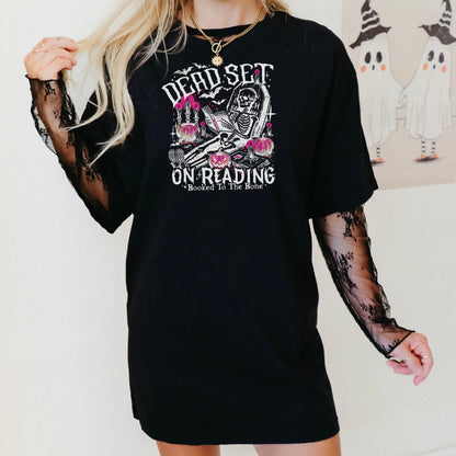 Dead Set On Reading Heavyweight Comfort Colors Shirt - Starry Skies Austin