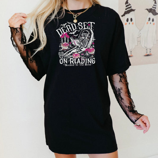 Dead Set On Reading Heavyweight Comfort Colors Shirt - Starry Skies Austin