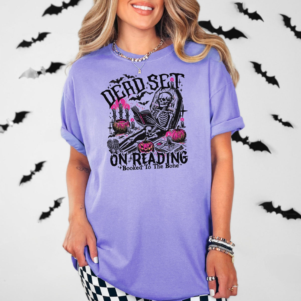 Dead Set On Reading Heavyweight Comfort Colors Shirt - Starry Skies Austin