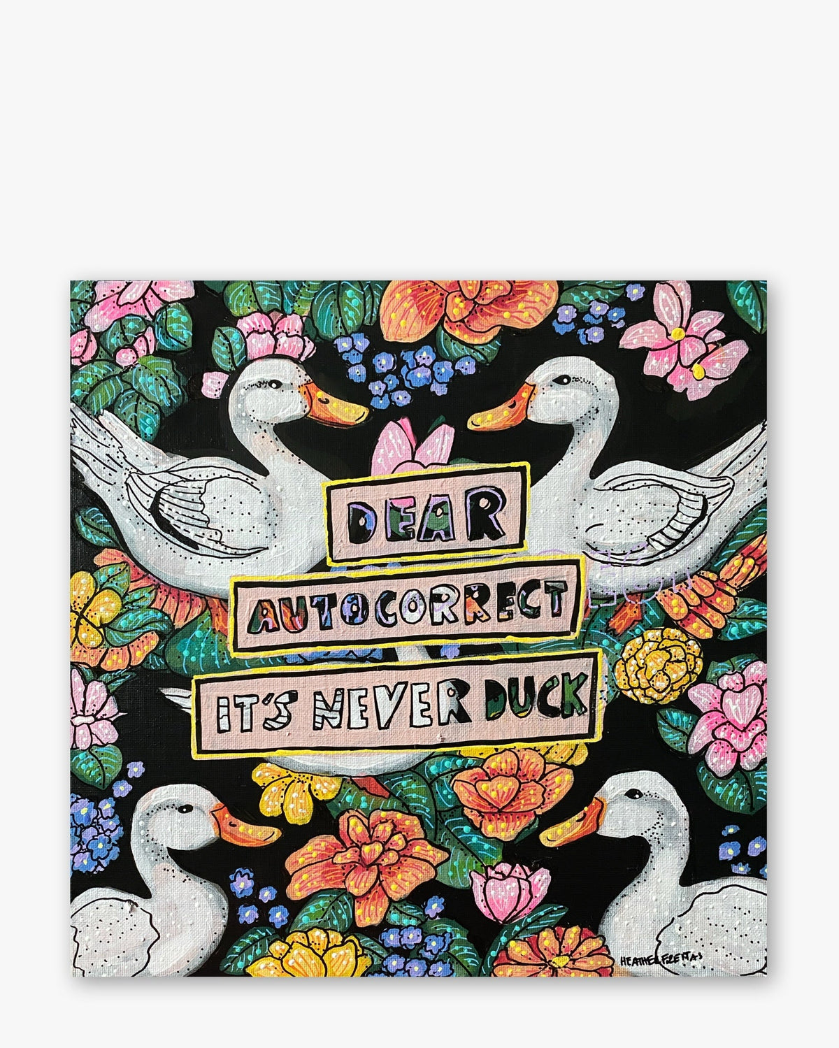 Dear Autocorrect ( Original Painting ) - Starry Skies Austin