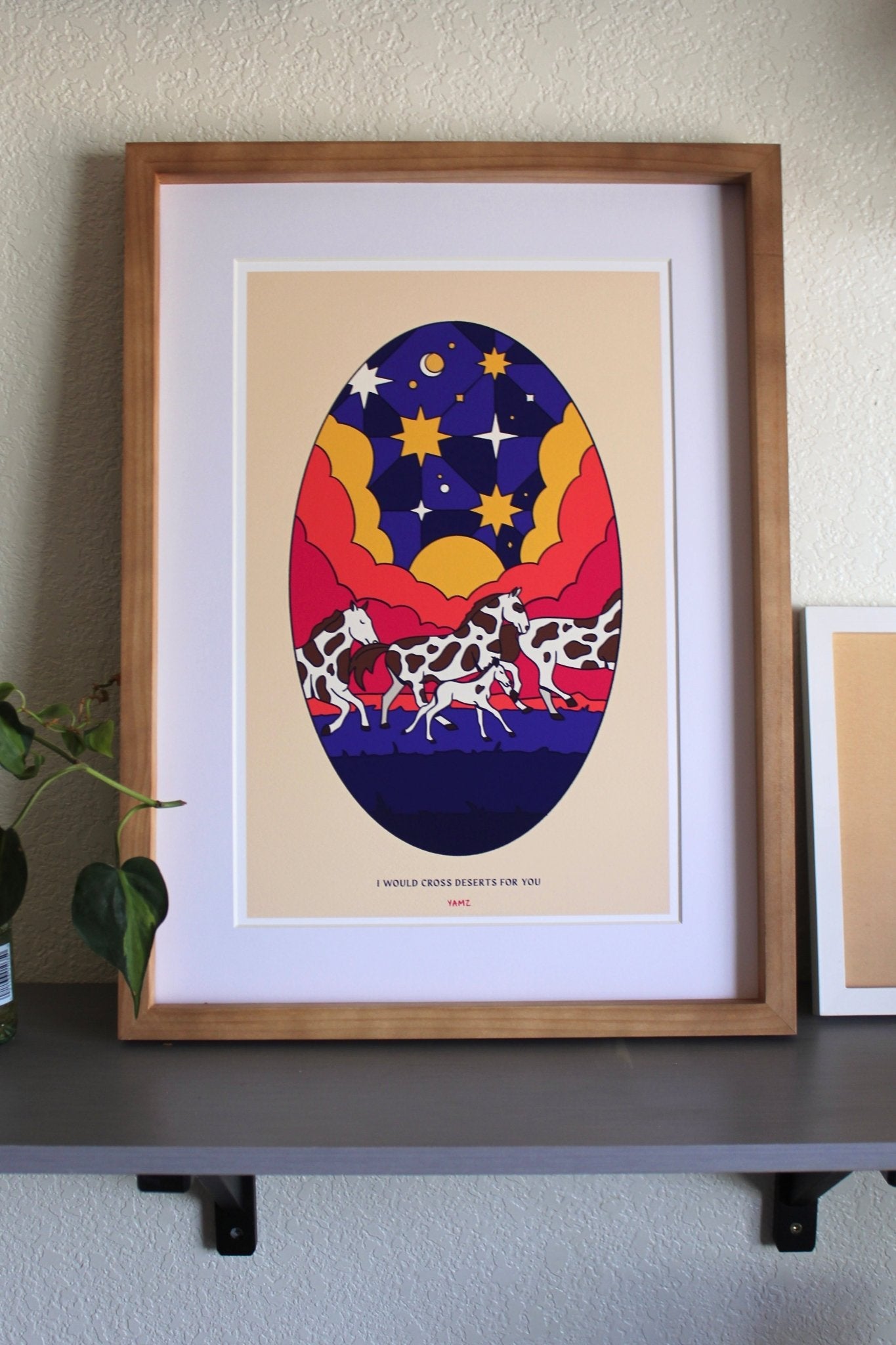 Desert Horses - Limited Edition Art Print - Starry Skies Austin