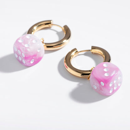 Dice Drop Earrings - Starry Skies Austin