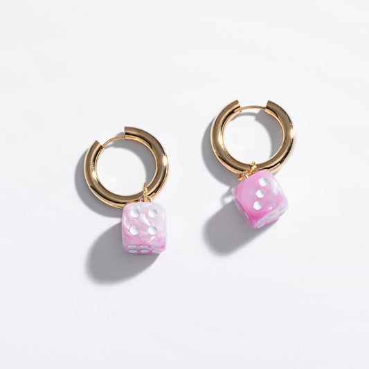 Dice Drop Earrings - Starry Skies Austin