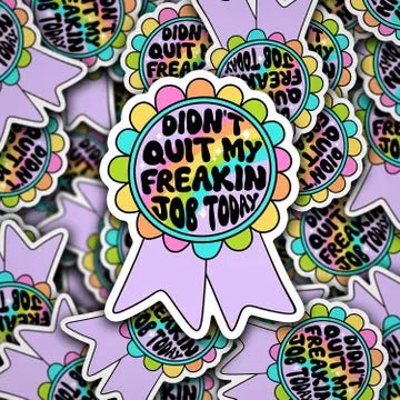 Didn't Quit My Job Ribbon Sticker - Starry Skies Austin