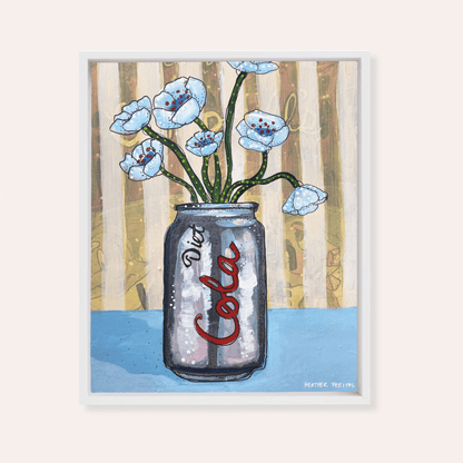 Diet Cola Framed Fine Art Canvas Print - Starry Skies Austin