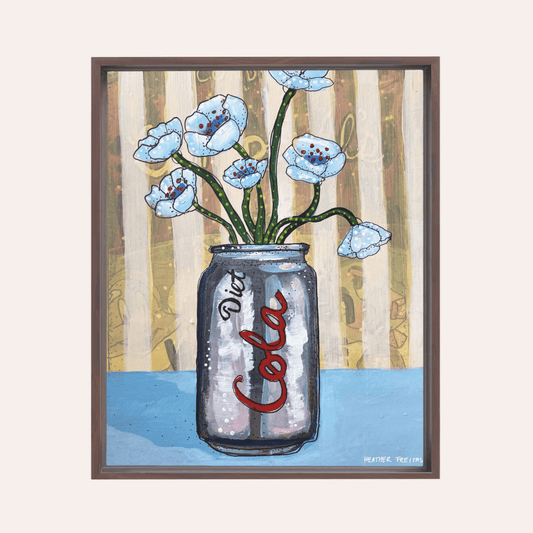 Diet Cola Framed Fine Art Canvas Print - Starry Skies Austin