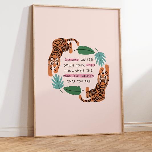 Do Not Water Down Your Wild Unframed Art Print - Starry Skies Austin