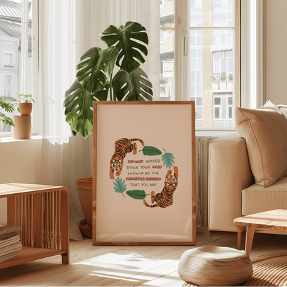 Do Not Water Down Your Wild Unframed Art Print - Starry Skies Austin