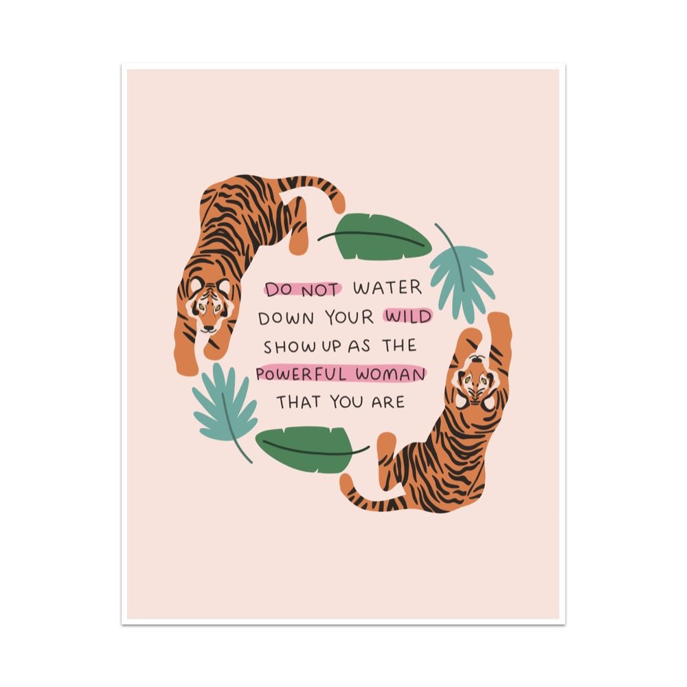 Do Not Water Down Your Wild Unframed Art Print - Starry Skies Austin