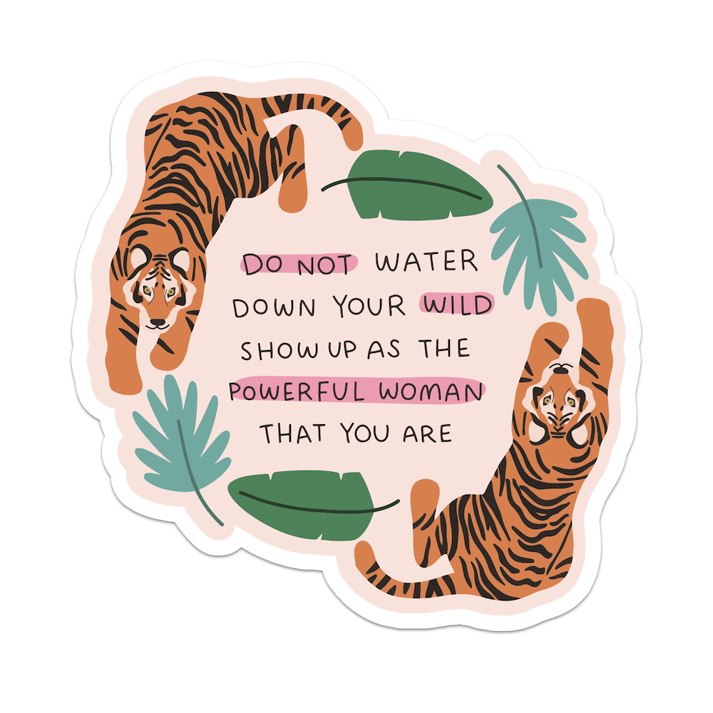 Do Not Water Down Your Wild Vinyl Sticker - Starry Skies Austin