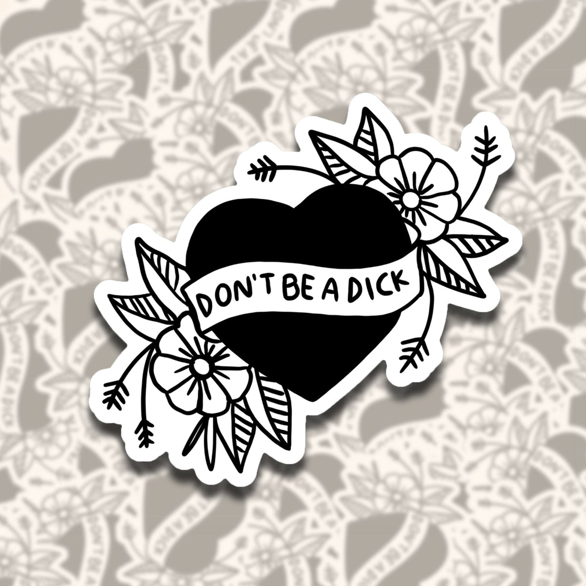 Don't Be A Dick Sticker - Starry Skies Austin
