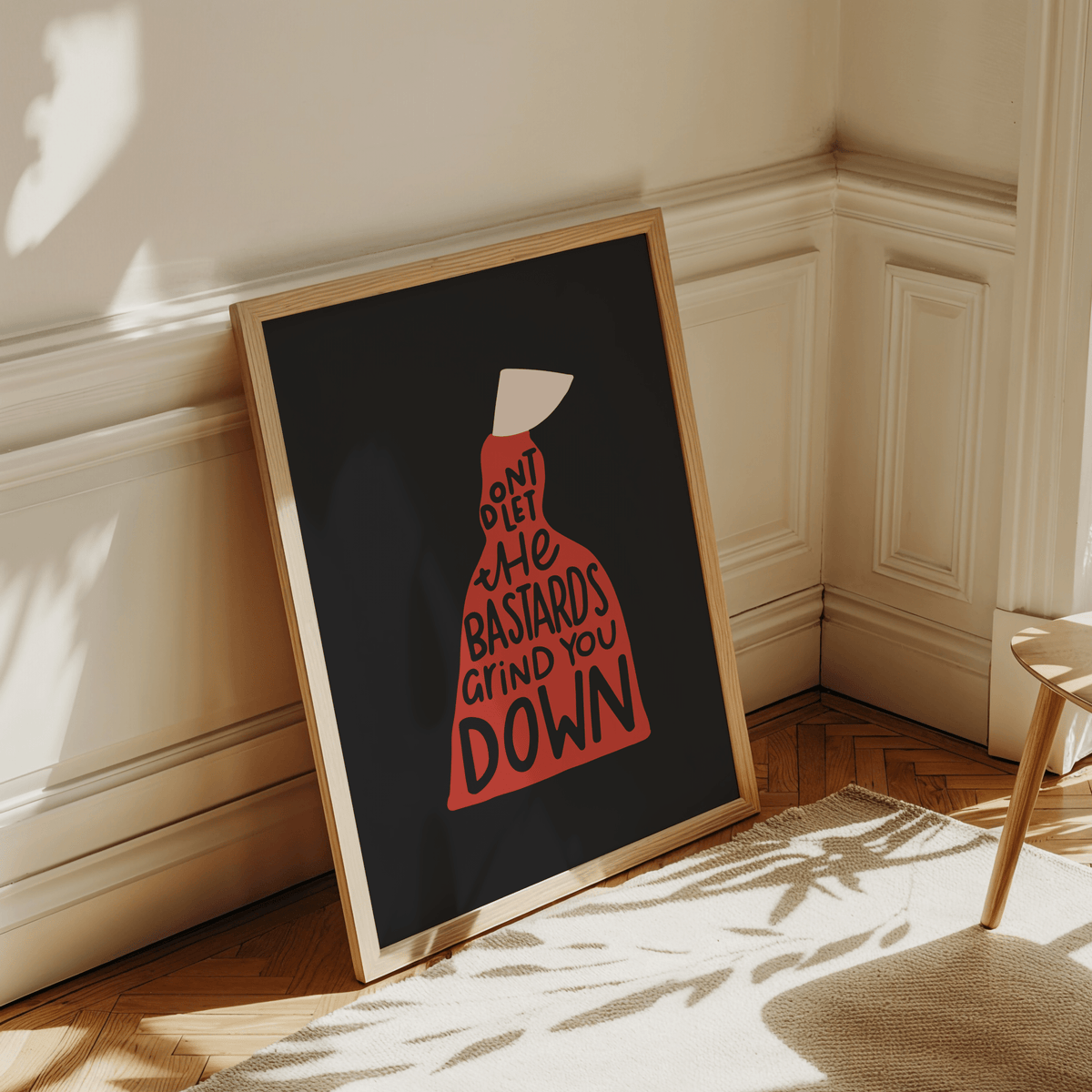 Don't Let The Bastards Grind You Down Unframed Art Print - Starry Skies Austin