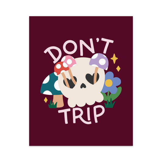 Don't Trip Unframed Art Print - Starry Skies Austin