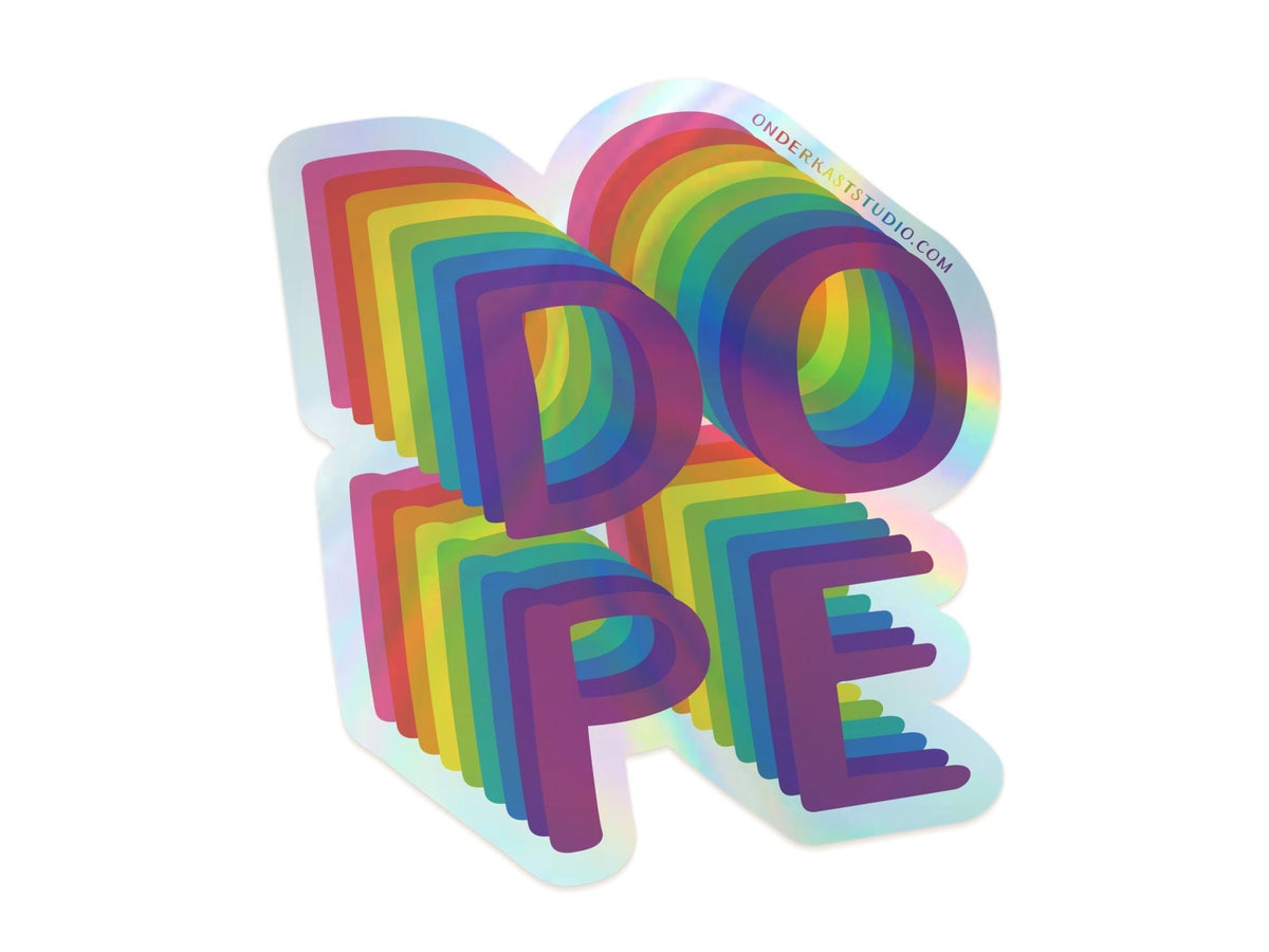 DOPE Holographic Sticker - Starry Skies Austin