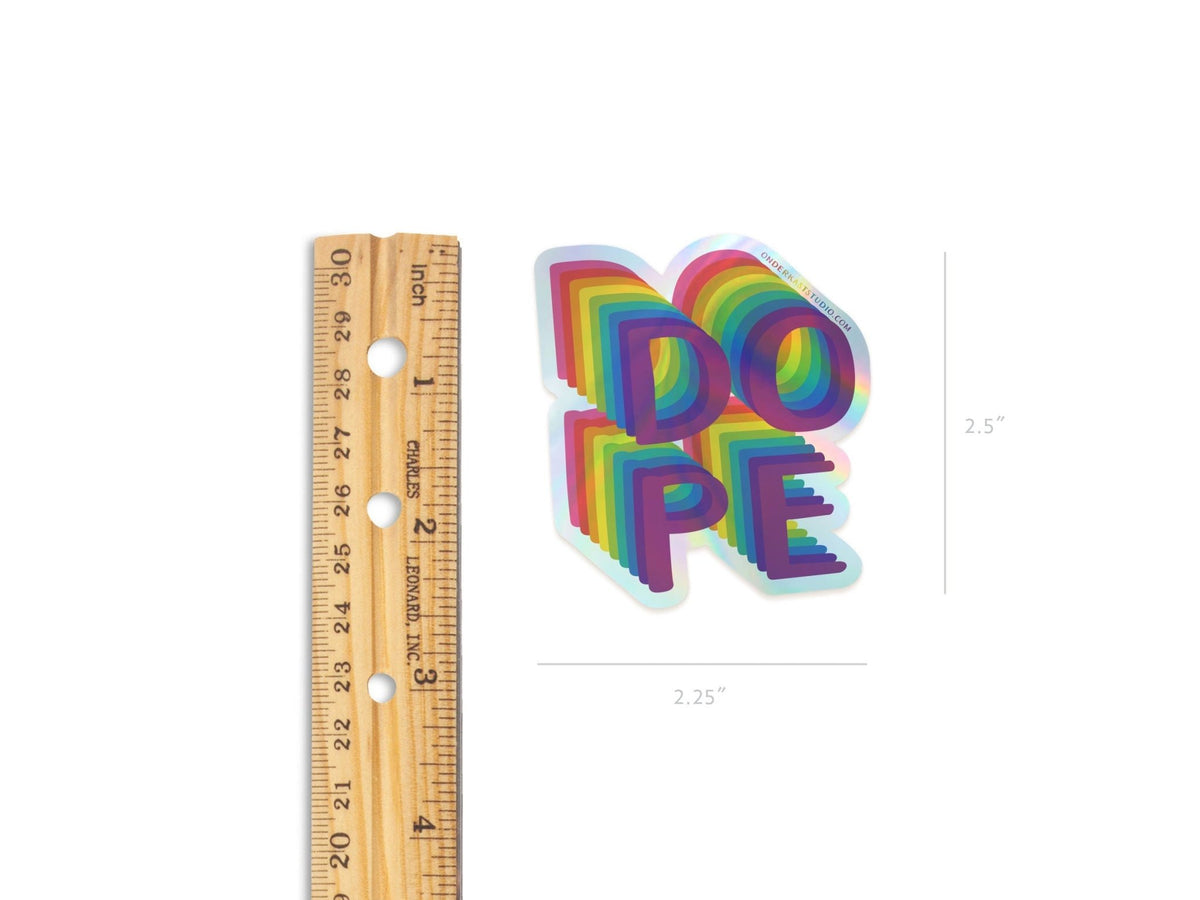 DOPE Holographic Sticker - Starry Skies Austin