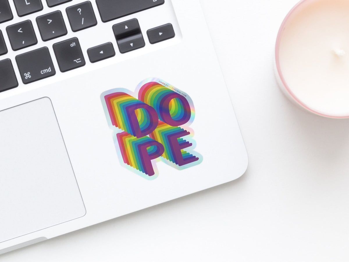 DOPE Holographic Sticker - Starry Skies Austin