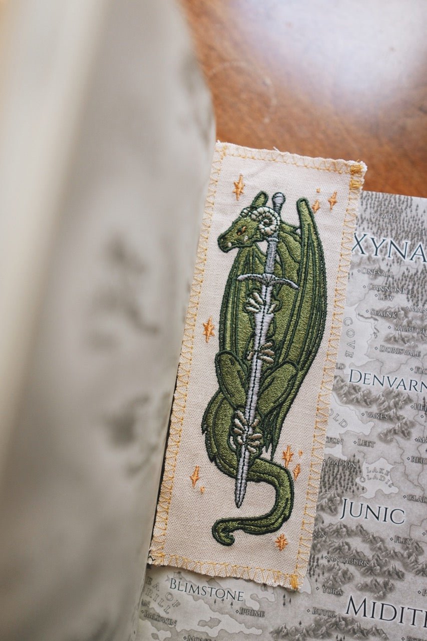 Dragon Guard | Embroidered Bookmark - Starry Skies Austin