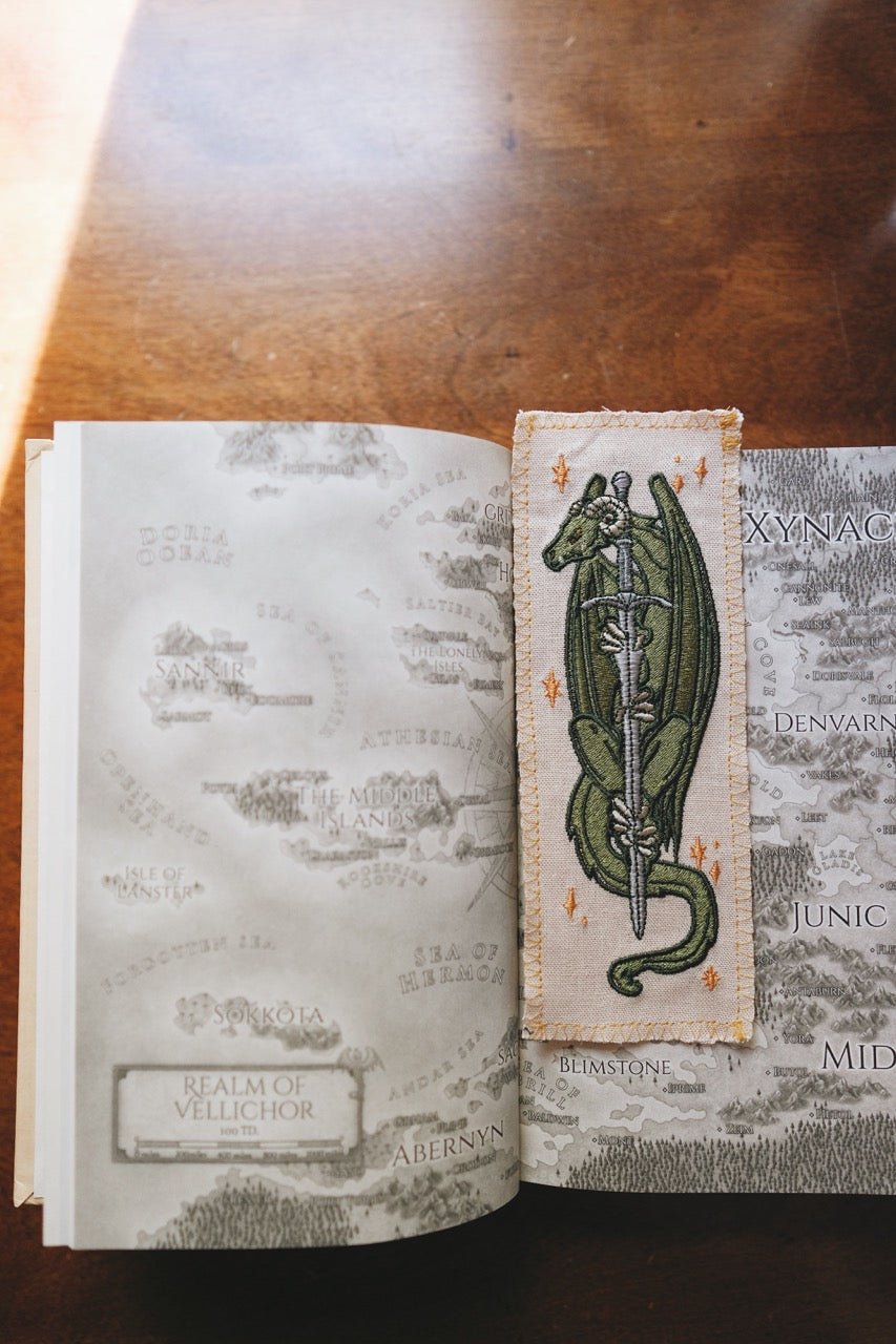 Dragon Guard | Embroidered Bookmark - Starry Skies Austin