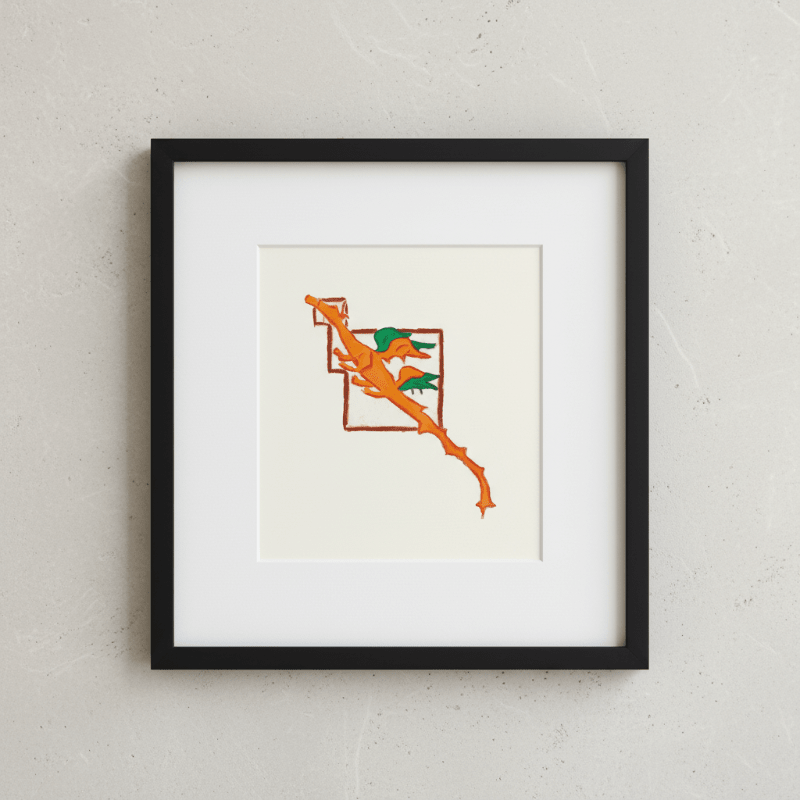 Dragon Marginalia Fine Art Print Medieval Folklore Decor - Starry Skies Austin