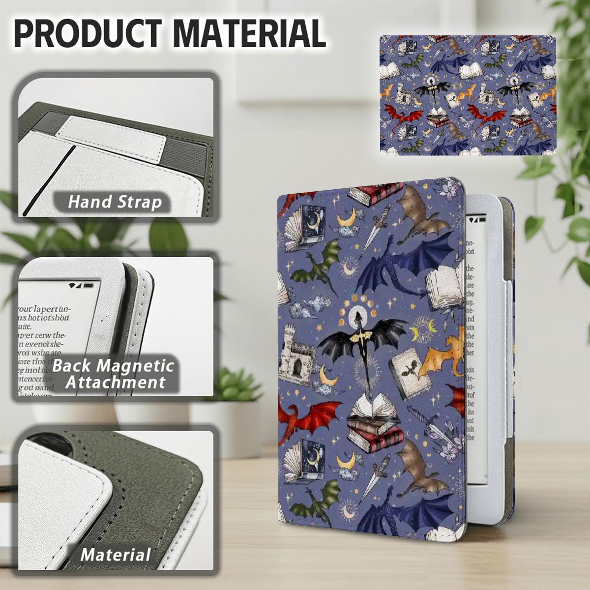 Dragon Rider Kindle Case with Card Slot - Starry Skies Austin