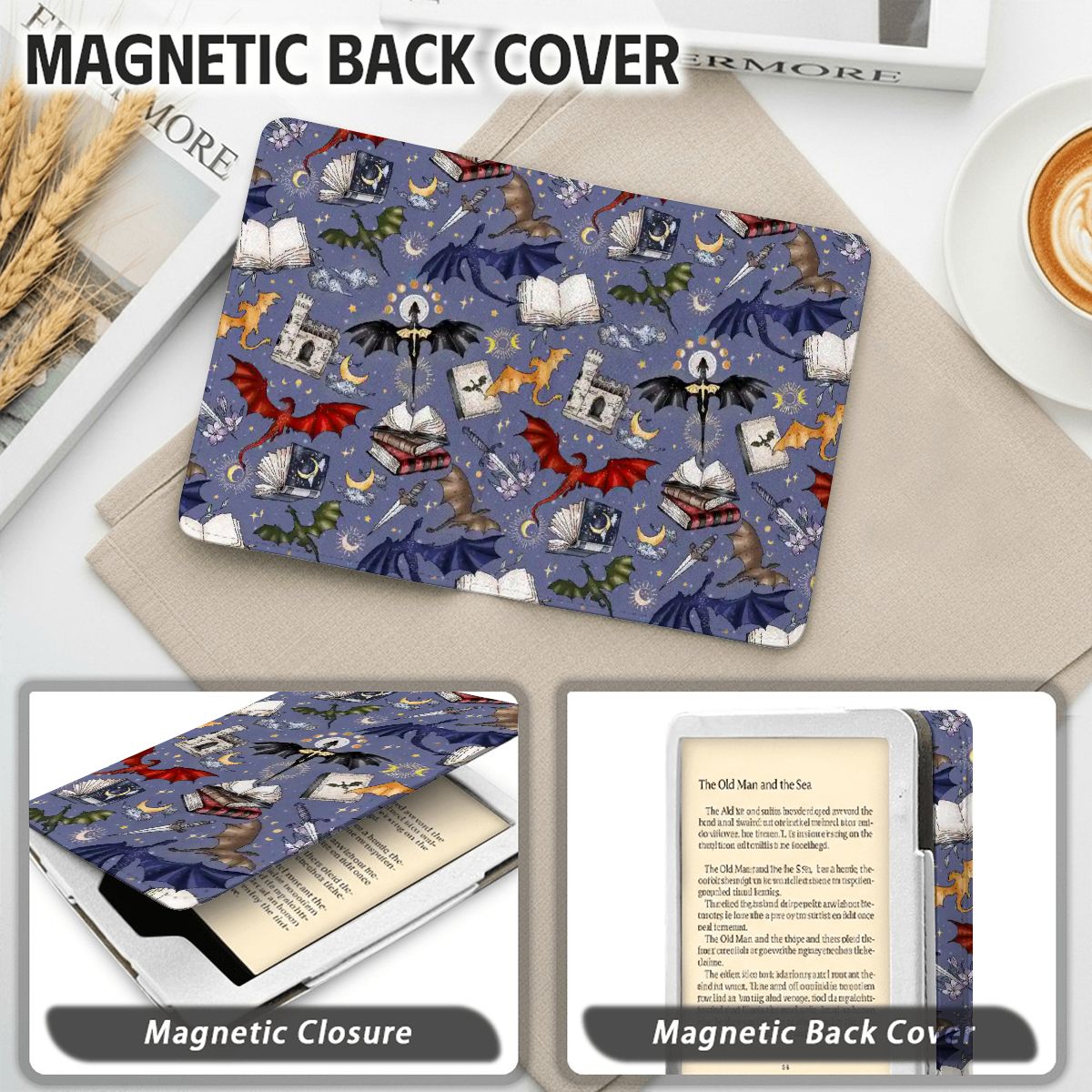 Dragon Rider Kindle Case with Card Slot - Starry Skies Austin