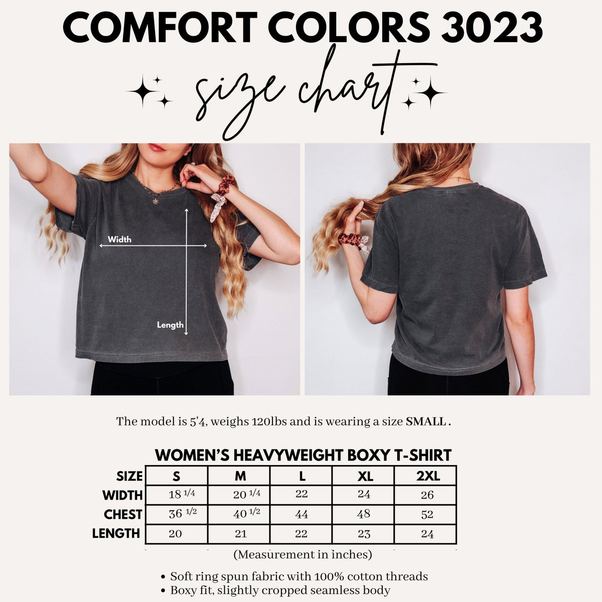 Drink Coffee Read Books Be Happy Heavyweight Comfort Colors Boxy Cropped Shirt - Starry Skies Austin
