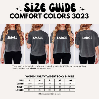 Drink Coffee Read Books Be Happy Heavyweight Comfort Colors Boxy Cropped Shirt - Starry Skies Austin
