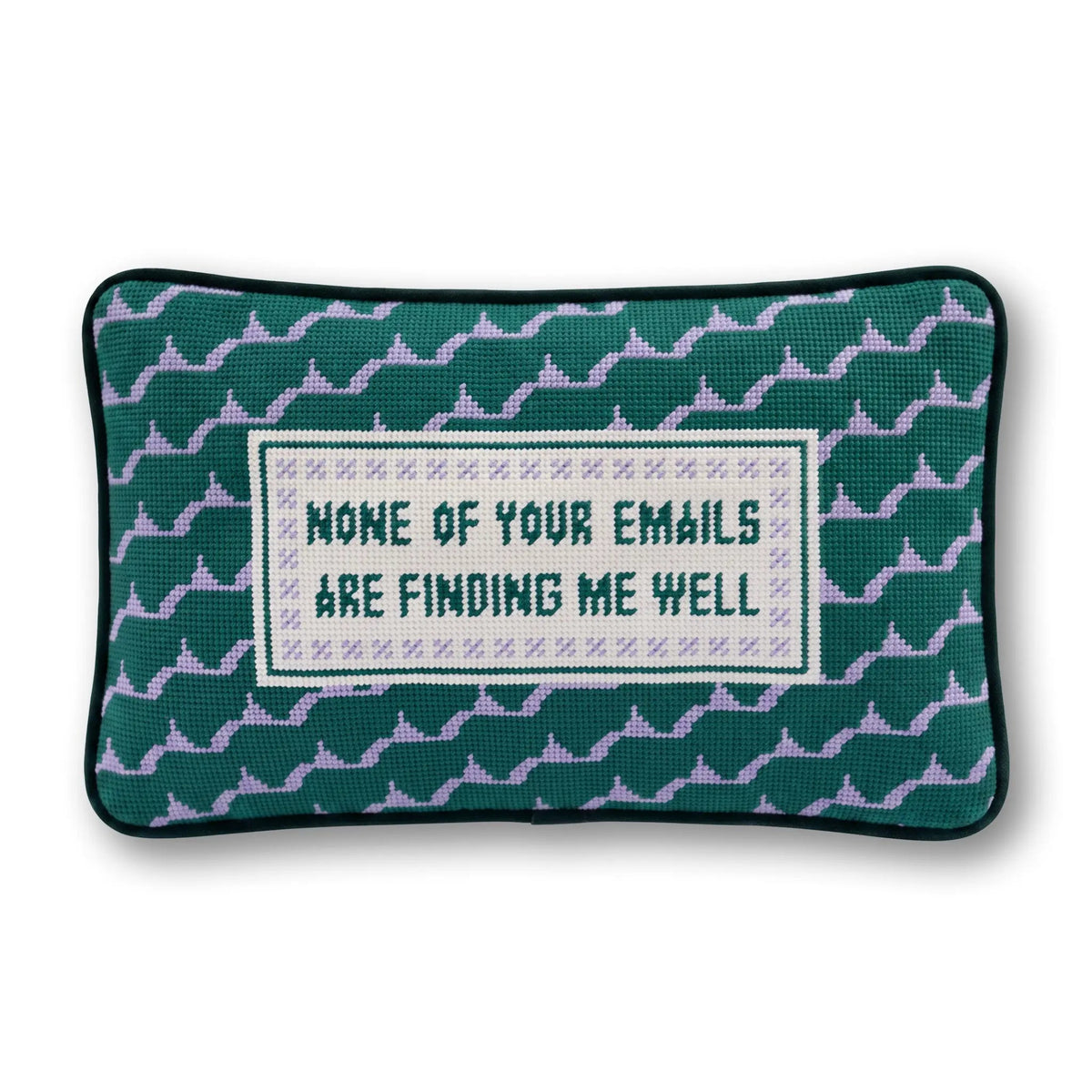 Emails Finding Me Needlepoint Pillow - Starry Skies Austin