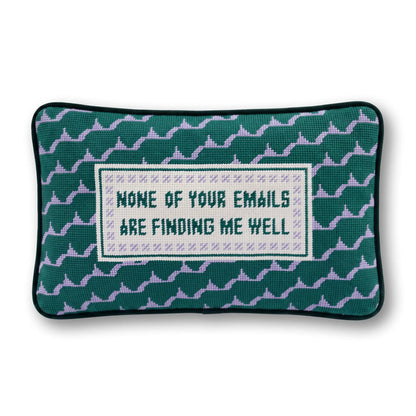 Emails Finding Me Needlepoint Pillow - Starry Skies Austin