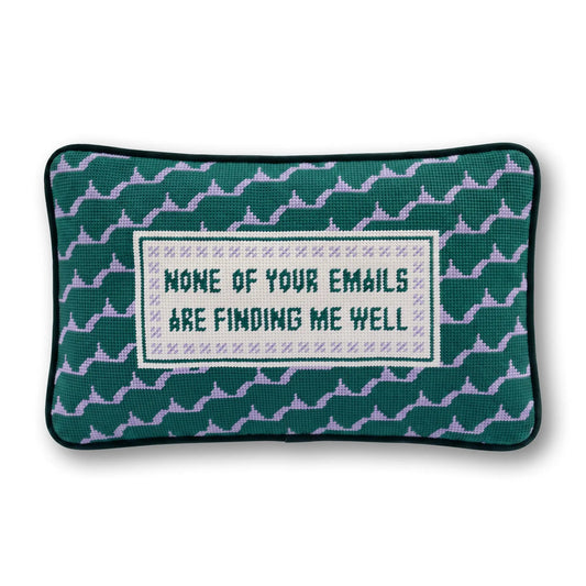 Emails Finding Me Needlepoint Pillow - Starry Skies Austin