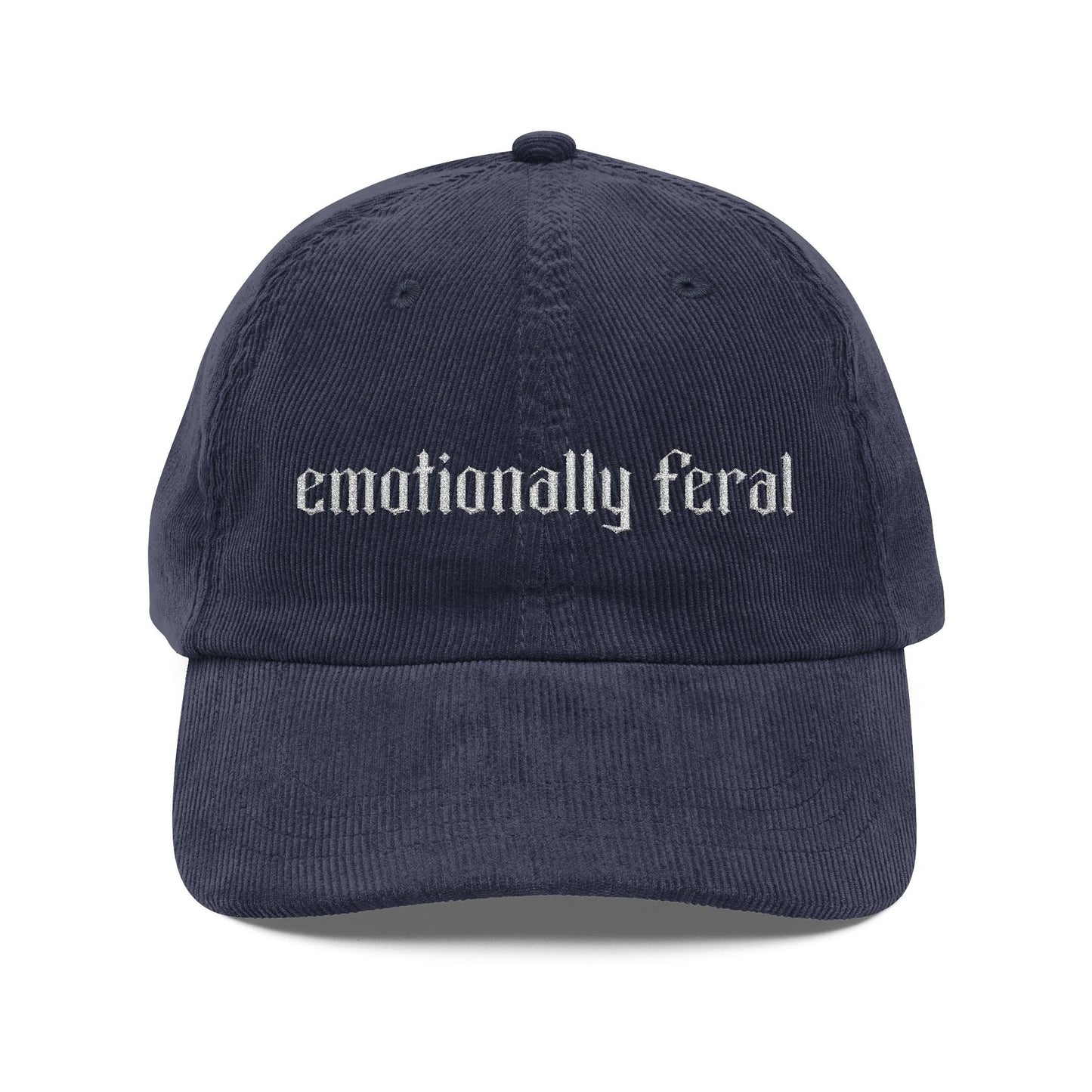 Emotionally Feral Corduroy Hat - Starry Skies Austin