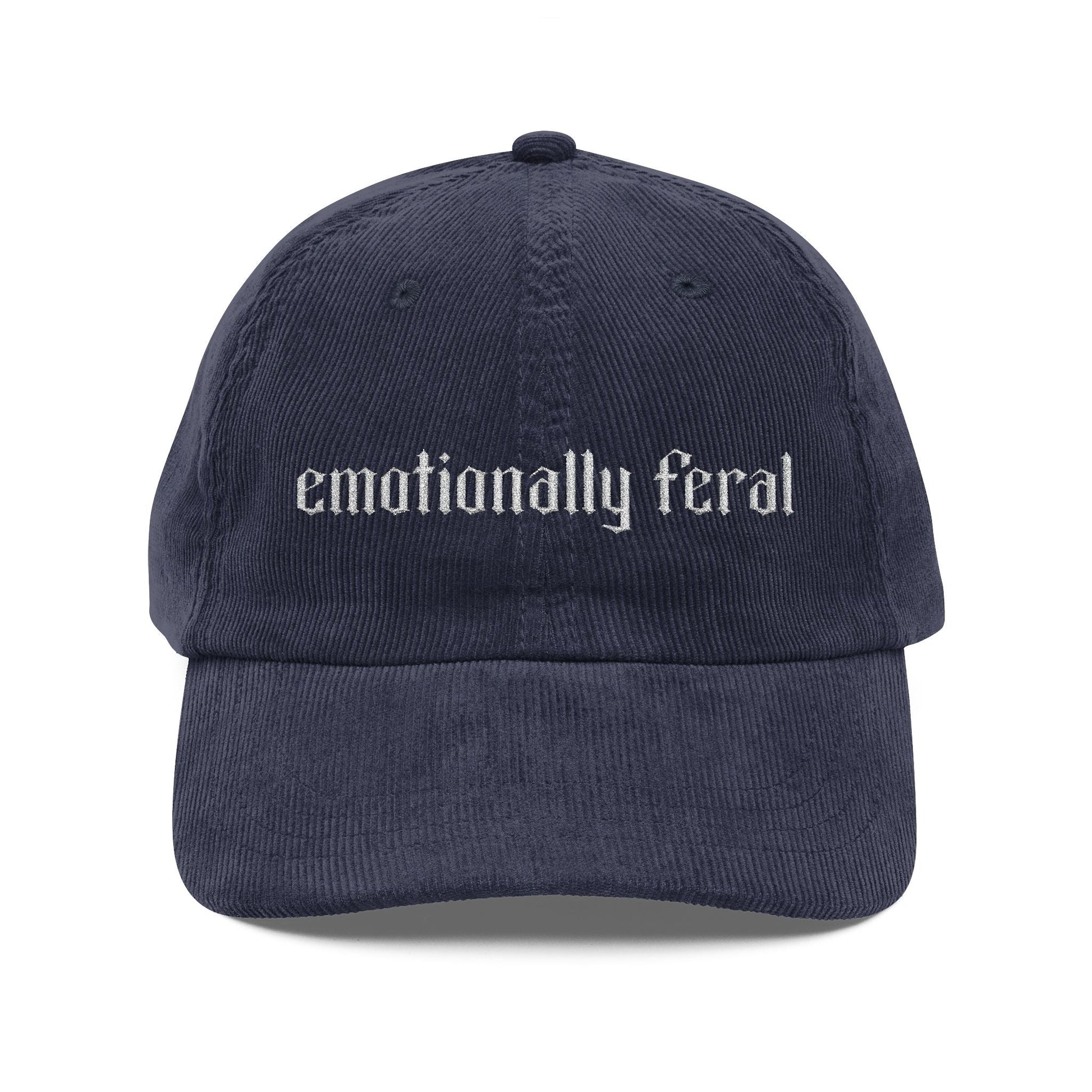 Emotionally Feral Corduroy Hat - Starry Skies Austin