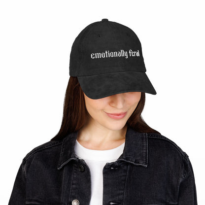 Emotionally Feral Corduroy Hat - Starry Skies Austin
