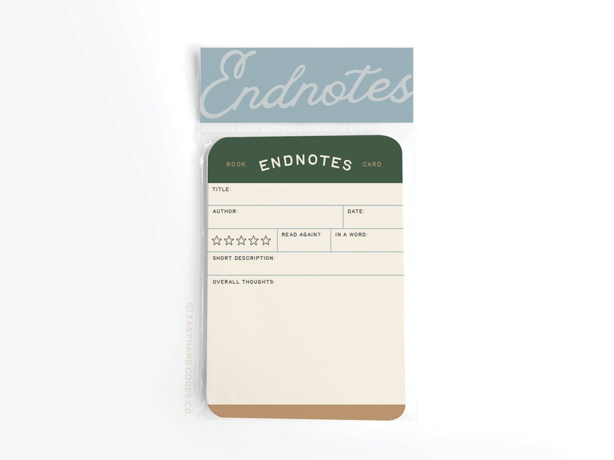 Endnotes Book Review Card Set - Starry Skies Austin