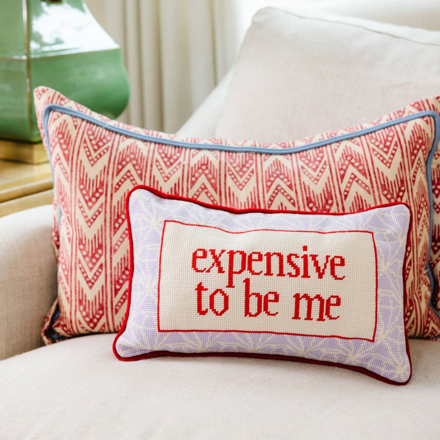 Expensive To Be Me Needlepoint Pillow - Starry Skies Austin