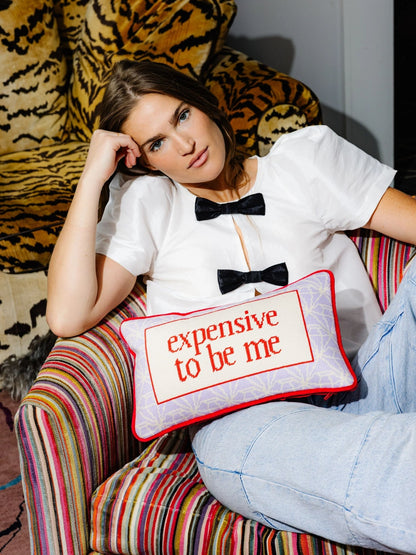 Expensive To Be Me Needlepoint Pillow - Starry Skies Austin