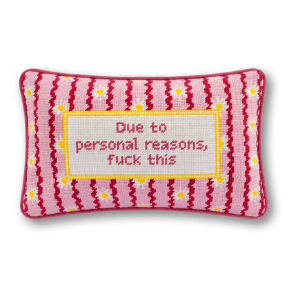 F This Needlepoint Pillow - Starry Skies Austin