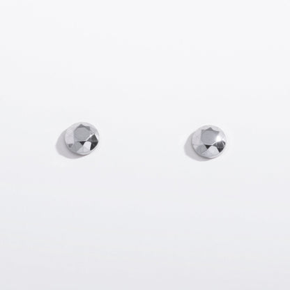 Faceted Circle Flat Back Studs - Starry Skies Austin